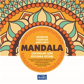 Mandala - Çocuklar İçin Boyama Sarı Kitap