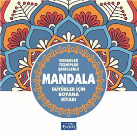 Mandala - Büyükler İçin Boyama Mavi Kitap